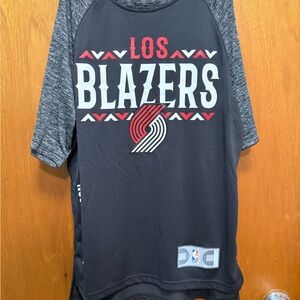 Fanatics Black and Gray NBA Authentics Graphic Tee Size S